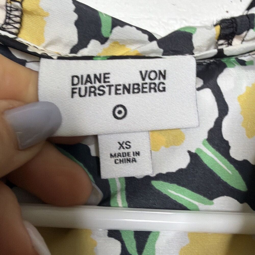 Diane Von Fürstenberg x Target Hooded Vest XS Whimisical Outdoor Gropcore Floral - Picture 6 of 12
